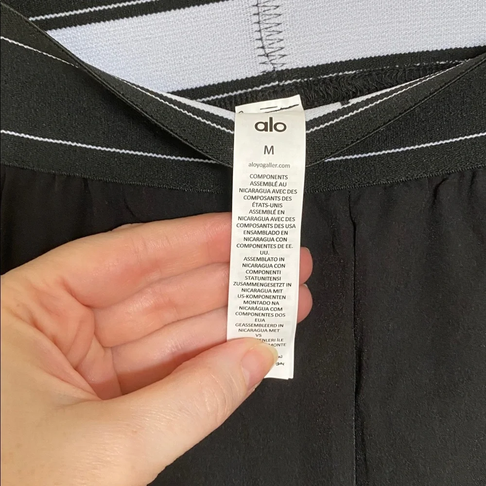 ALO Yoga Black High-Waist Trousers